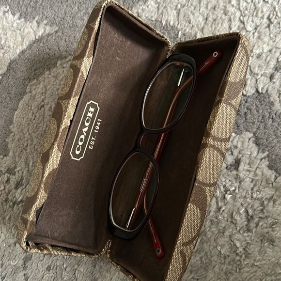 Coach Brooke Eyeglasses 503 Mahogany Plastic Frame - Picture 6 of 6